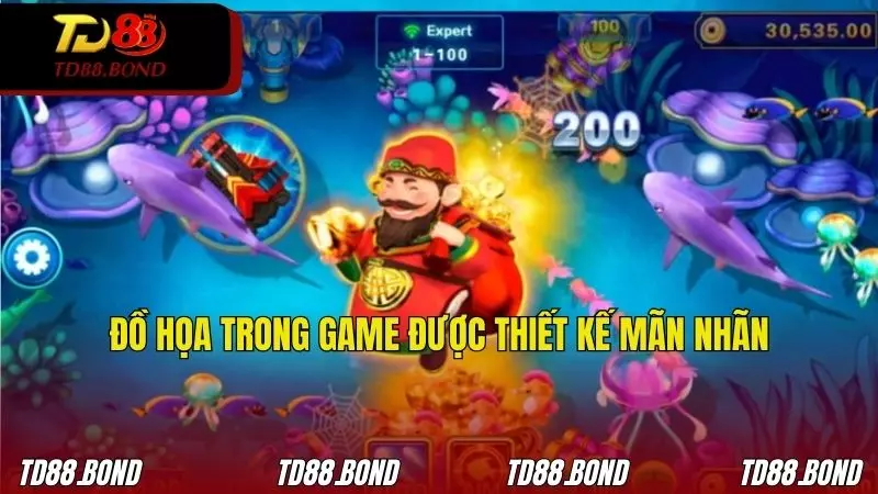 Đồ họa được thiết kế sinh động, mãn nhãn người chơi